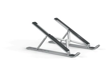 Stojan na notebook, stolový, DURABLE "FOLD", strieborná