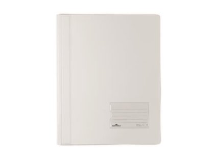 Rýchloviazač, A4 extra silný, DURABLE "DURALUX®", priehľadná biela