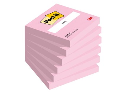 Samolepiaci bloček Post-it 76x76 ružový 6 x 100 lístkov