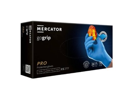 Nitrilové ochranné rukavice modré Mercator gogrip PRO – M 50ks