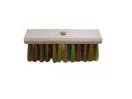 Metla priemyselná 25cm drevená so závitom bez násady