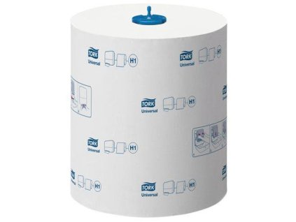 Papierové utierky, kotúčové, extra dlhé, 1-vrstvové, H1 systém, Universal, TORK "Matic®", biela