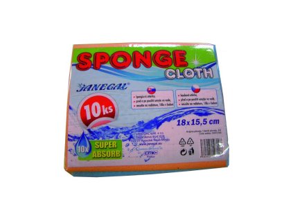 Špongiová utierka 15,5x18 bal. 10 ks Spontex Janegal