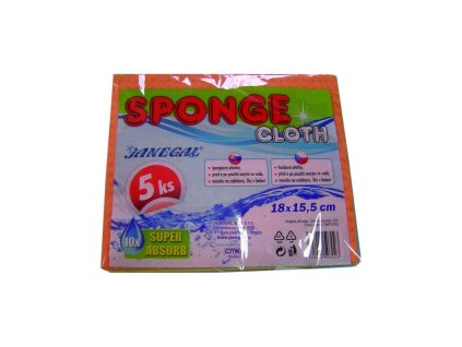 Špongiová utierka 15,5x18 bal. 5 ks Spontex Janegal