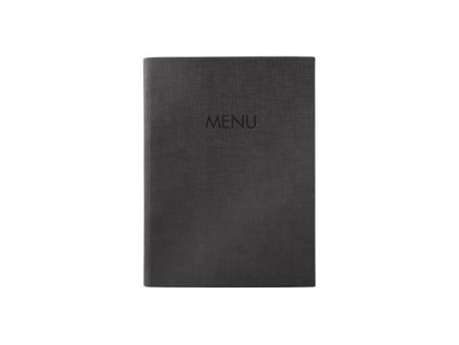 Obal na jedálny lístok, A5, tvrdá obálka, SIGEL, antracitový