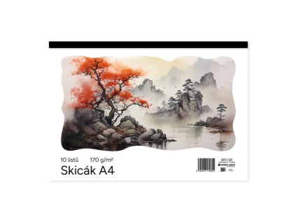 Skicár A4 10 listový biely