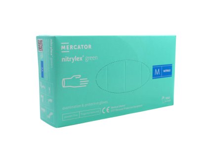 480738 480738 nitrilove rukavice jednorazove mercator nitrylex zelene m 100ks