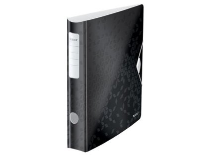 Pákový šanón, 65 mm, A4, PP, LEITZ "180 Active Wow", čierna