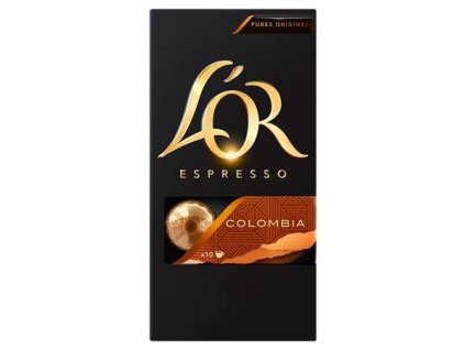 Kávové kapsule, kompatibilné s Nespresso®, 10 ks, JACOBS DOUWE EGBERTS "L`OR Colombia
