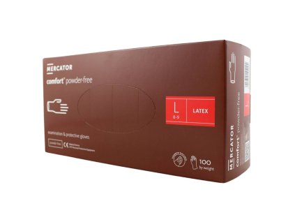 484035 484035 latexove rukavice mercator comfort nepudrovane l 100ks