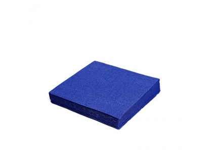 Papierové servítky 2-vrstvové 33x33cm tmavomodré (50 ks)