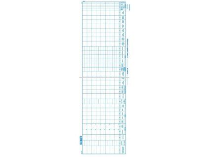 Výplatná listina, 57x21cm