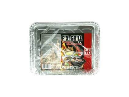 Hliníková grilovacia tácka, 22,5 x 17 cm, 3 ks, ALUFIX