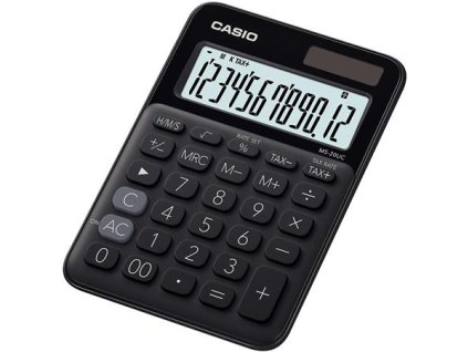 Kalkulačka, stolná, 12-miestna, CASIO "MS 20UC", čierna