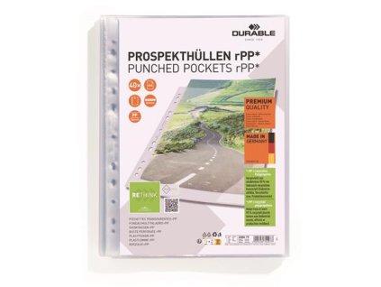 Euroobal, PP, A4, 80 mikrónov, DURABLE "PREMIUM"