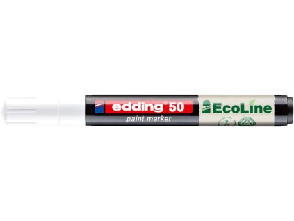 Lakový popisovač, 2–3 mm, EDDING „50“, biely