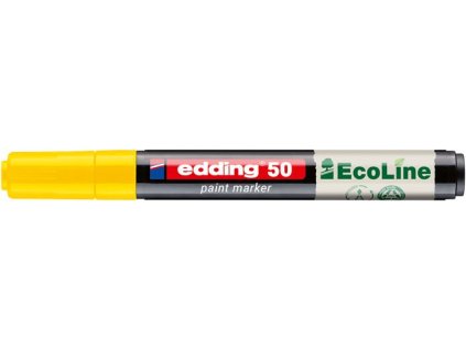 Lakový popisovač, 2-3 mm, EDDING "50", žltý