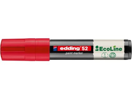 Lakový popisovač, 4-15 mm, EDDING "52", červený