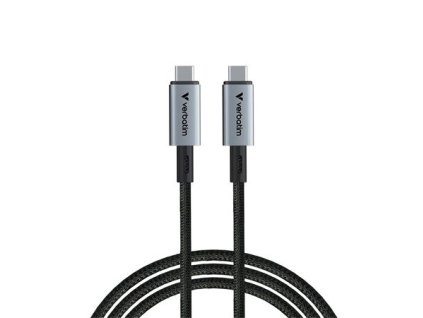 USB kábel, USB-C – USB-C, 1,2 m, 240 W, VERBATIM, čierny
