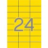 Etikety, 70x37 mm, farebné, APLI, žlté, 480 etikiet/bal