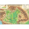 Podložka na stôl, dvojstranná, STIEFEL "Magyarország domborzata/Bortérkép - Pohoria Maďarska/ Vínna mapa" -výrobok v MJ