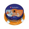 DVD-R disk, potlačiteľný, matný, ID, 4,7GB, 16x, 25 ks, cake box, VERBATIM
