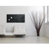 Magnetická sklenená tabuľa, 46x91 cm, SIGEL "Artverum® ", bridlica