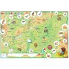 Podložka na stôl, "Administratíva Maďarska/Geografická mapa - Magyaro. közigaz./domborzata" gyerekeknek - výrobok v MJ