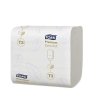 Toaletný papier, T3 systém, 2-vrstvový, Premium, TORK "Extra Soft Folded", biela