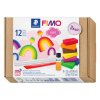 Modelovacia hmota, sada, 9x25 g, polymérová, FIMO "Soft Basic", 9 rôznych farieb