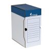 Archívny box, A4, 150 mm, kartón, VICTORIA OFFICE, modro-biela