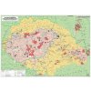Podložka na stôl, obojstranná, STIEFEL  "Magyarország néprajzi térkép/Maďarská etnografická mapa" - výrobok v MJ