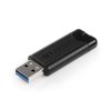 USB kľúč, 64GB, USB 3.2, VERBATIM "Pinstripe", čierna