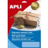 Etikety, k laserovým tlačiarňam a kopírovacím strojom,63,5x29,6 mm, APLI,  matné, v zlatej farbe, 540 etikiet/balenie