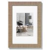 Obrazový rám, drevený, 10x15 cm, "Home"  hnedý