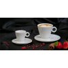 Cappuccino šálka + podšálka, 220 ml, biela, "CoffeeTime"