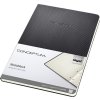 Zošit, exkluzívny, A5, štvorčekový, 60 listov, tvrdá obálka, SIGEL "Conceptum", čierna