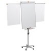 Flipchartová tabuľa, mobilná, magnetický povrch, 2 pomocné ramená, NOBO