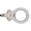 Stolová lampa, LED, zväčšovacie sklo, s držiakom, MAUL "Makro", biela