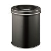 Odpadkový kôš, ohňovzdorný, kovový, okrúhly, DURABLE "Safe", čierna