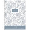Špirálový zošit, štvorčekový, A4+, 80 listov, SHKOLYARYK "Vintage flowers", mix