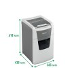 Skartovací stroj, mikrokonfety, 150 listov, LEITZ "IQ AutoFeed Office 150 P5 Pro"