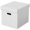 Úložný kubický box, ESSELTE "Home", biely