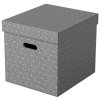 Úložný kubický box, ESSELTE "Home", sivý