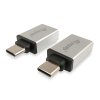 Adaptér, prevodník USB-C-USB-A, 2 ks, EQUIP