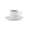 Mokka šálka+podšálka, biela, 10 cl, 6 ks sada "Economic"