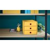 Zásuvkový box, laminovaný kartón, 3 zásuvky, LEITZ "Cosy Click&Store", teplá žltá