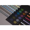 Farebné ceruzky, sada, trojuholníkový tvar, KORES "Kolores Style Metallic", 12 kovových farieb