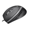Myš, drôtová, optickám USB, štandardná veľkosť, LOGITECH, "M500S", čierna
