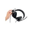 Náhlavné slúchadlá, s mikrofónom, USB-C, KENSINGTON "H2000"